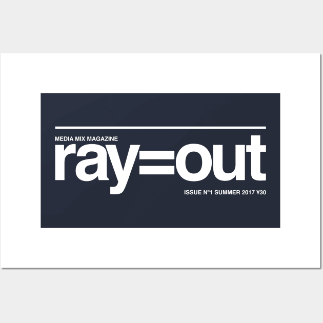 ray=out (white) Wall Art by milkoolong